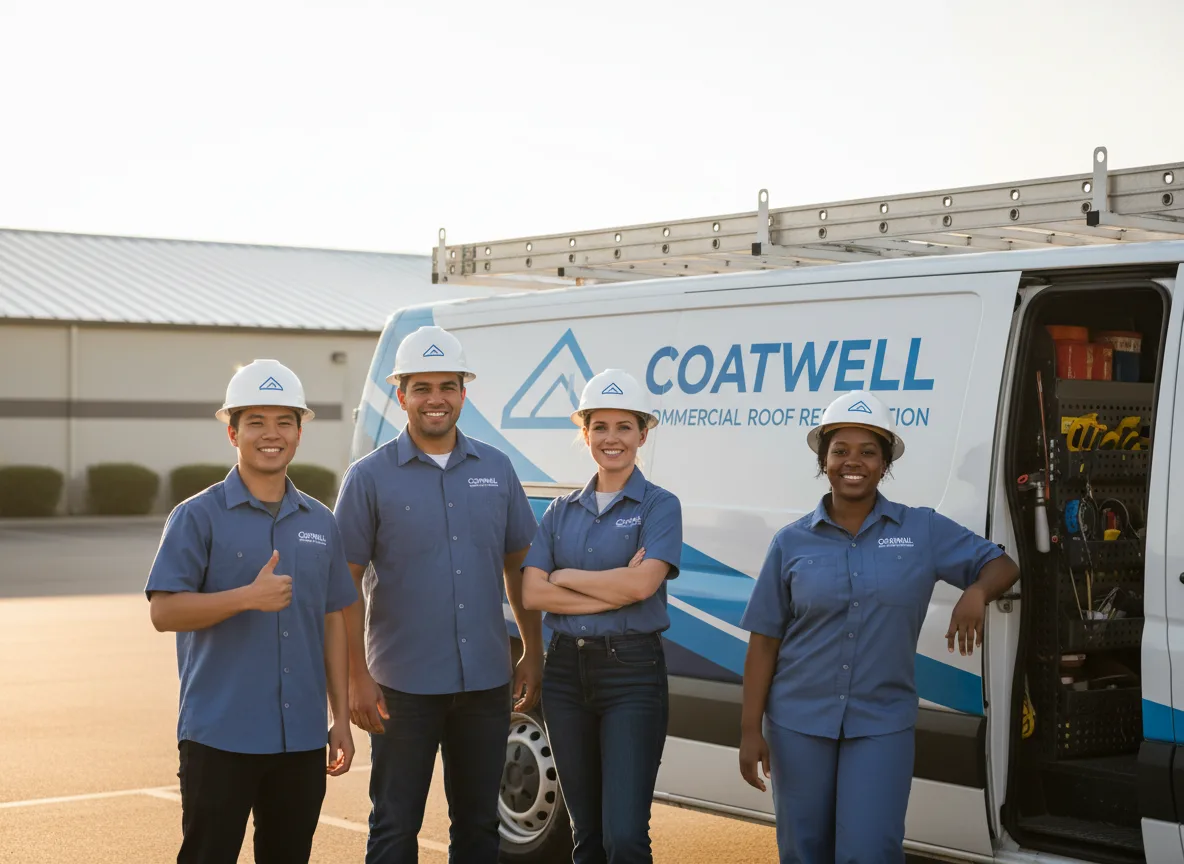 Commercial roof coating company in Damon, TX